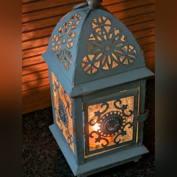 Other - Pier 1 Cutwork Metal Votive Candle Lantern. Hanging or Tabletop.